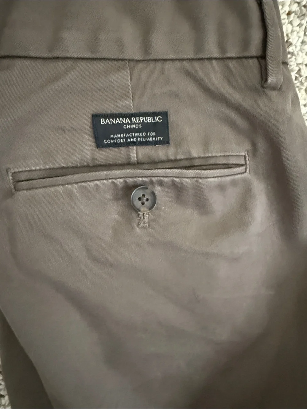 Banana Republic Tapered Fit Chinos in Brown/Tan